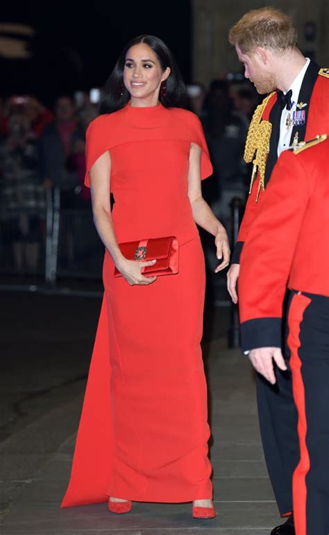 Meghan Markle's Red Safiyaa Dress at Mountbatten Festival.